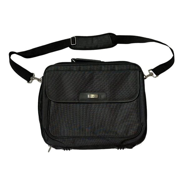 Targus 15” Laptop Bag Expandable Adjustable Strap Black EUC Organization - Picture 1 of 16